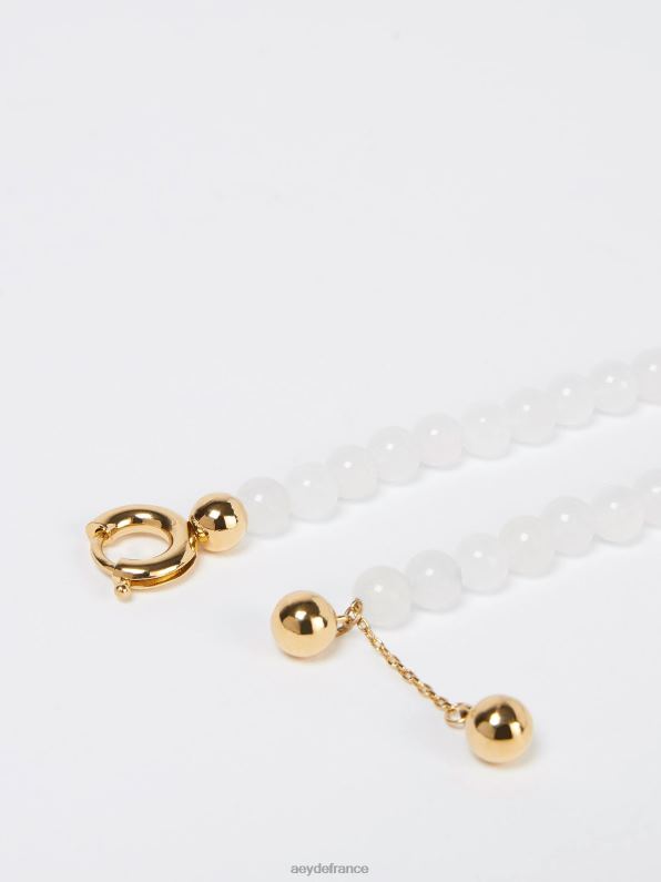 Aeyde dire blanc/jade doré/laiton plaqué R4DZ2131 accessoire