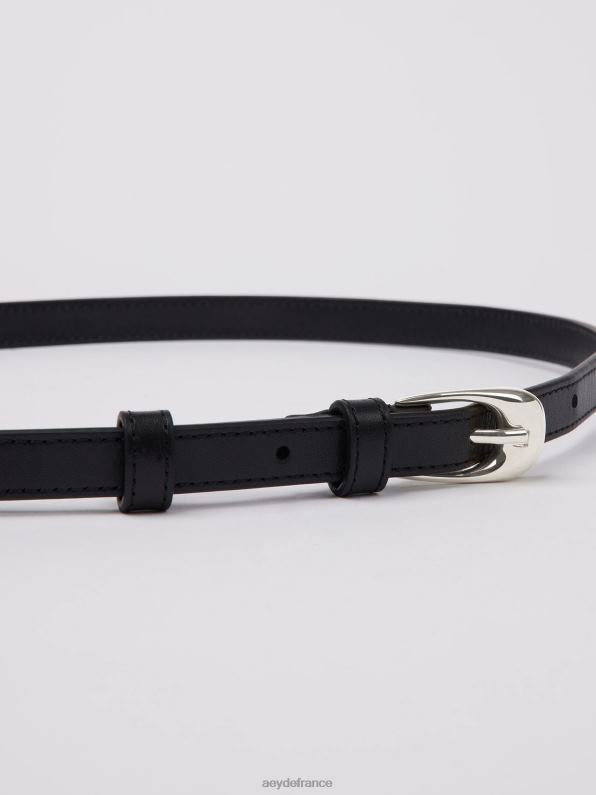 Aeyde Éléonore veau noir/argenté R4DZ2295 accessoire