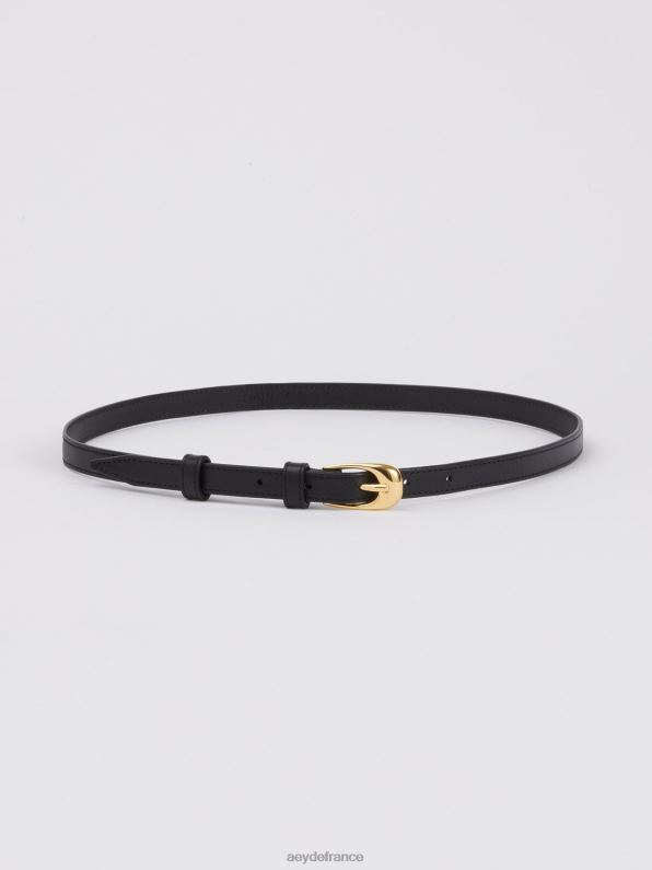 Aeyde Éléonore veau noir/or R4DZ2294 accessoire