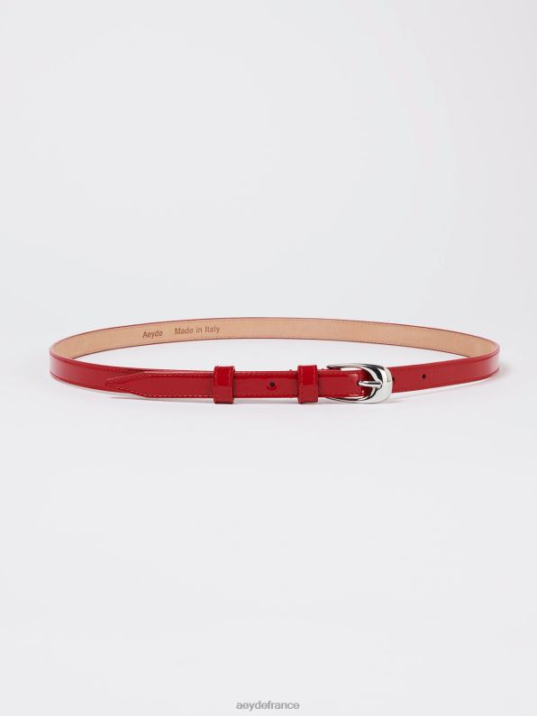 Aeyde Éléonore vernis canneberge/argent R4DZ2296 accessoire