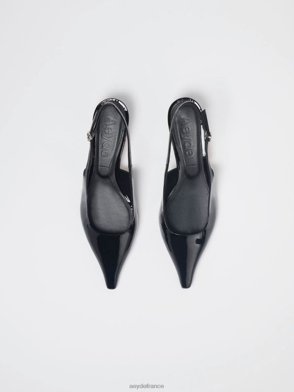Aeyde catrina vernis noir R4DZ2160 chaussure