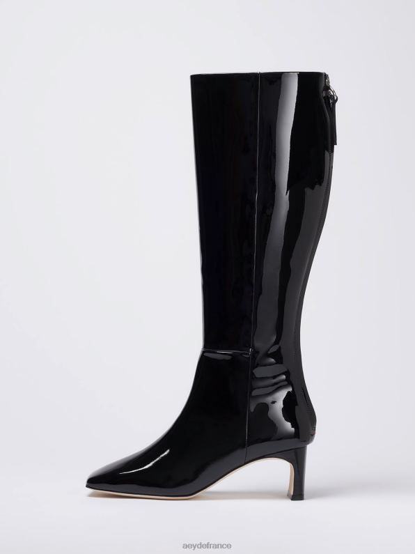 Aeyde tove vernis noir R4DZ280 chaussure