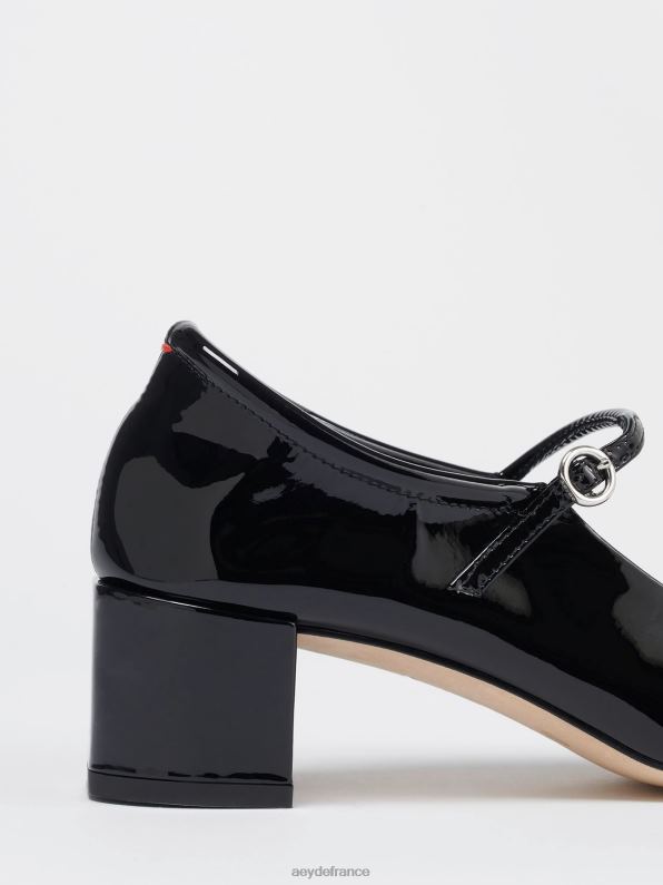 Aeyde une ligne vernis noir R4DZ2204 chaussure