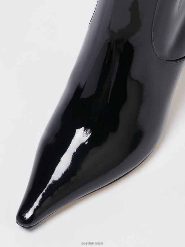 Aeyde zuri vernis noir R4DZ257 chaussure