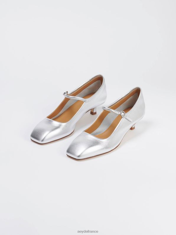 Aeyde Inès nappa argenté R4DZ2158 chaussure