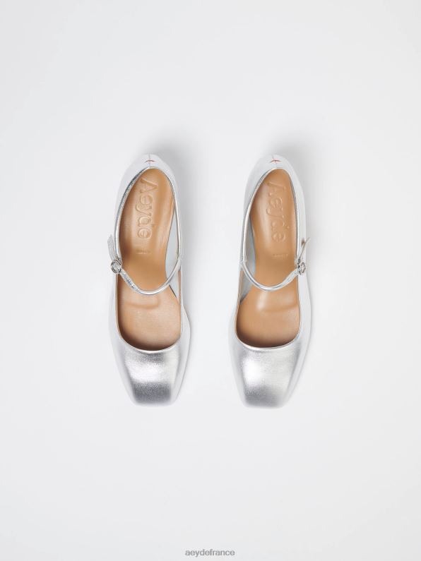 Aeyde Inès nappa argenté R4DZ2158 chaussure