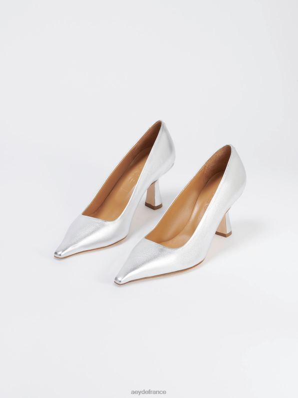 Aeyde Zandra nappa argenté R4DZ2108 chaussure