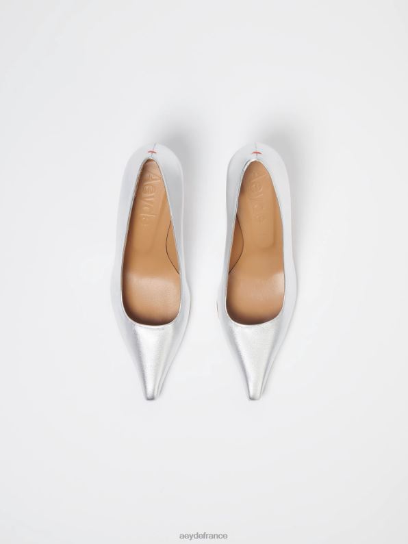 Aeyde Zandra nappa argenté R4DZ2108 chaussure