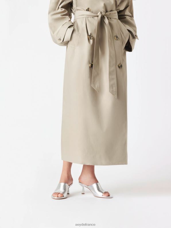 Aeyde arabelle nappa argenté R4DZ2169 chaussure