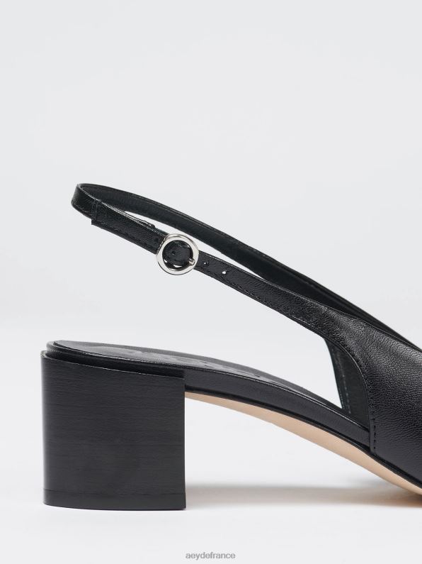 Aeyde auguste noir/nappa crème/verni R4DZ2187 chaussure