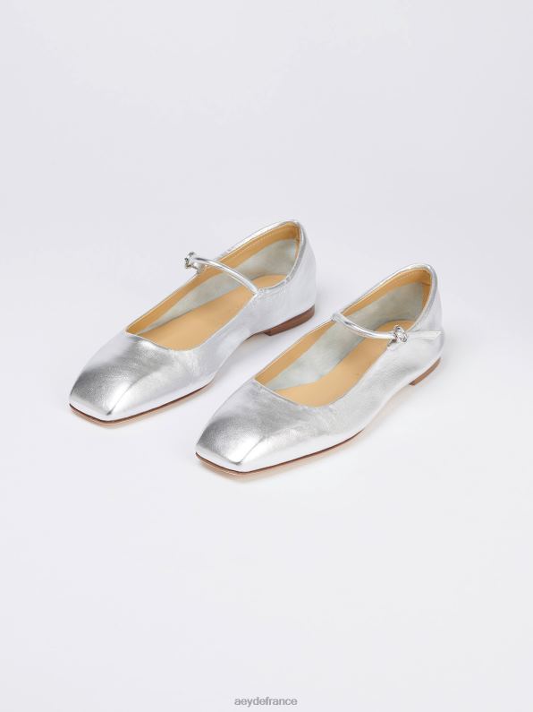 Aeyde euh nappa argenté R4DZ2190 chaussure