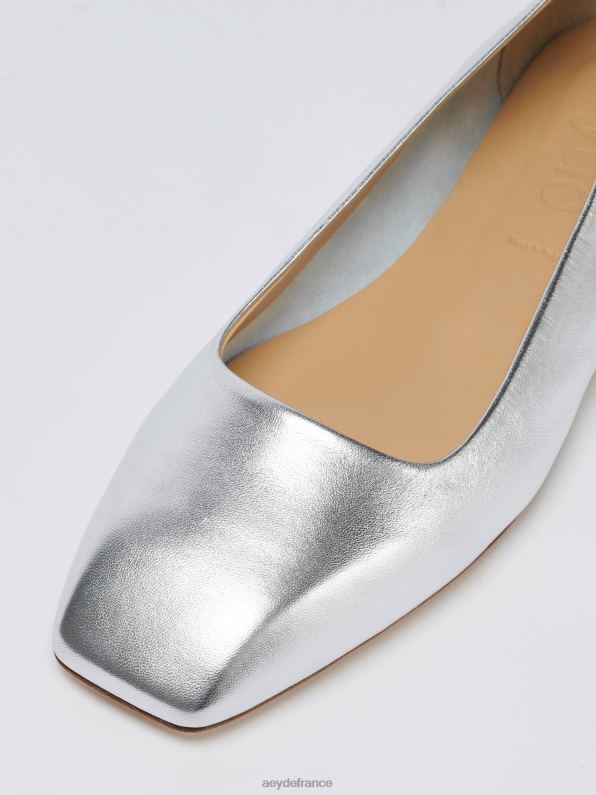 Aeyde ida nappa argenté R4DZ2201 chaussure