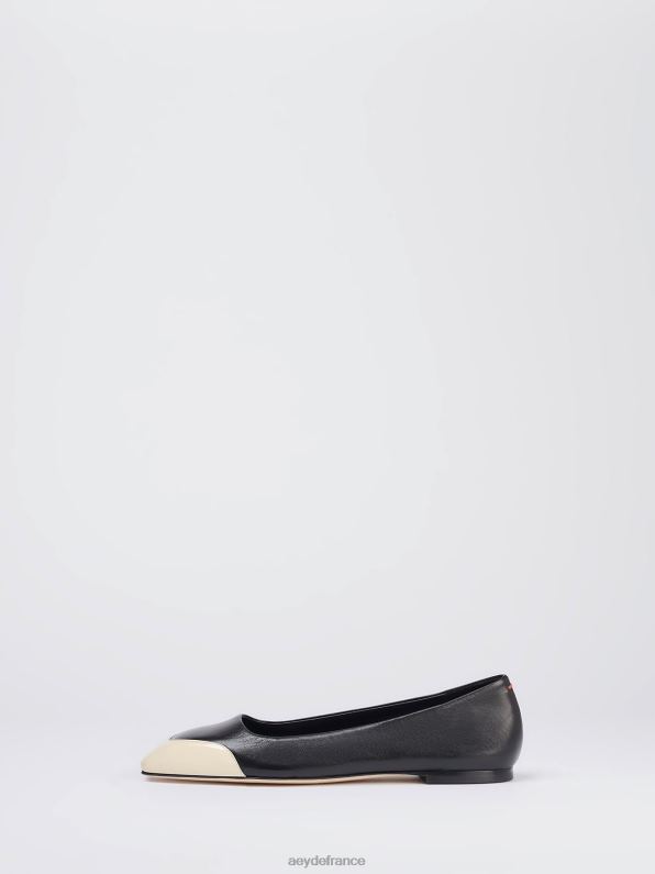 Aeyde iris noir/nappa crème/verni R4DZ2184 chaussure