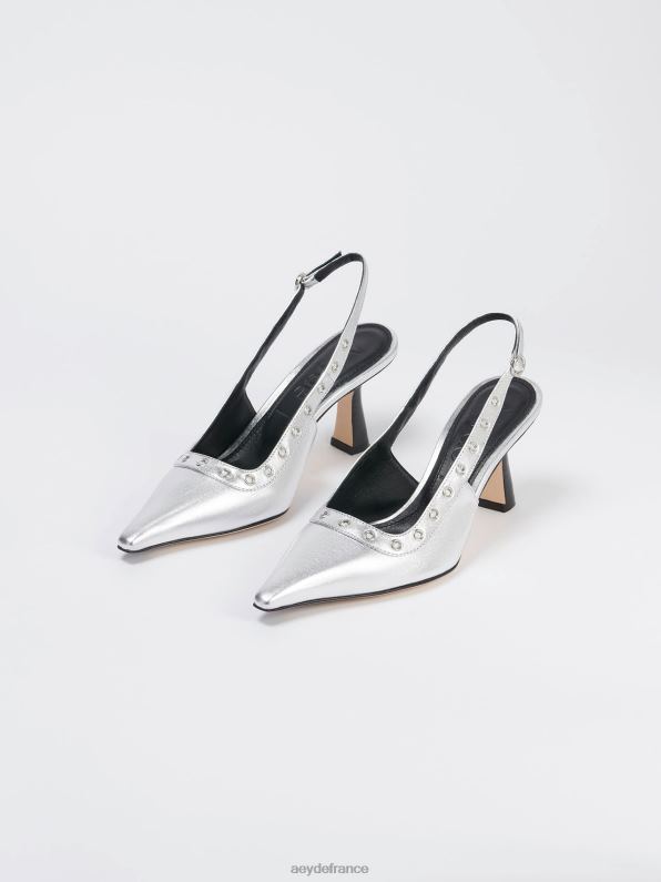 Aeyde isotte nappa argenté R4DZ2103 chaussure