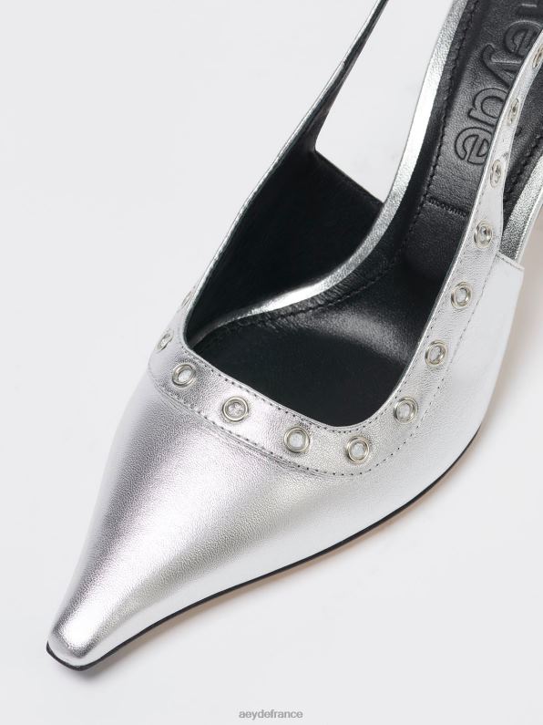Aeyde isotte nappa argenté R4DZ2103 chaussure