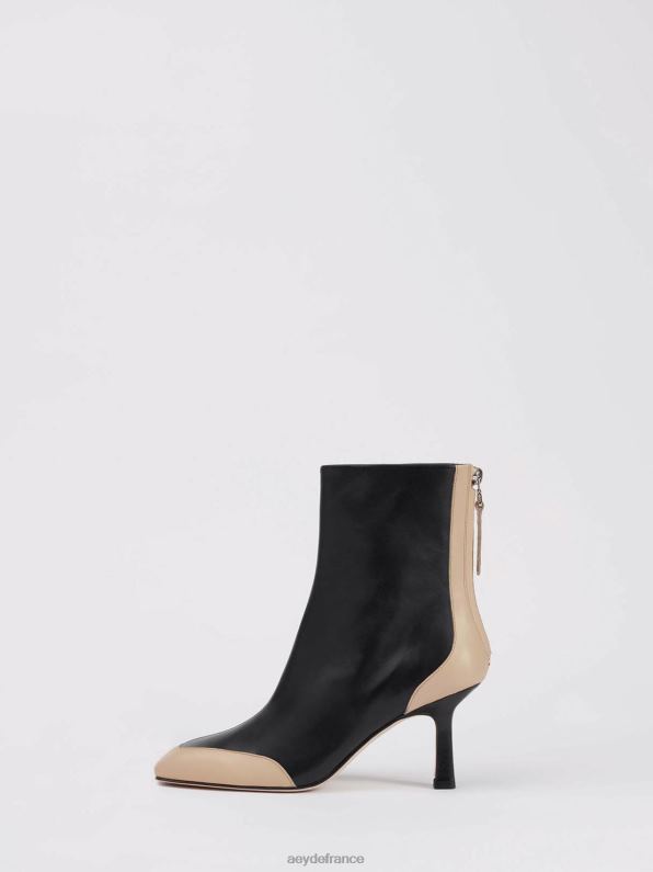 Aeyde lis nappa noir/latte R4DZ2270 chaussure