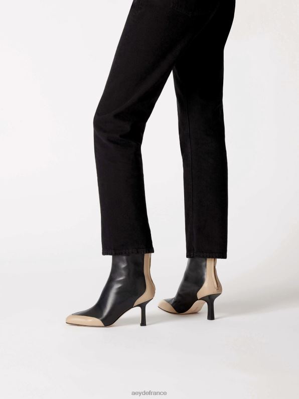 Aeyde lis nappa noir/latte R4DZ2270 chaussure