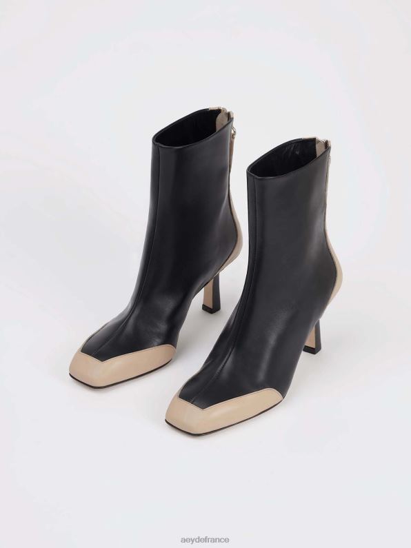 Aeyde lis nappa noir/latte R4DZ2270 chaussure