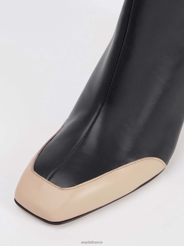Aeyde lis nappa noir/latte R4DZ2270 chaussure