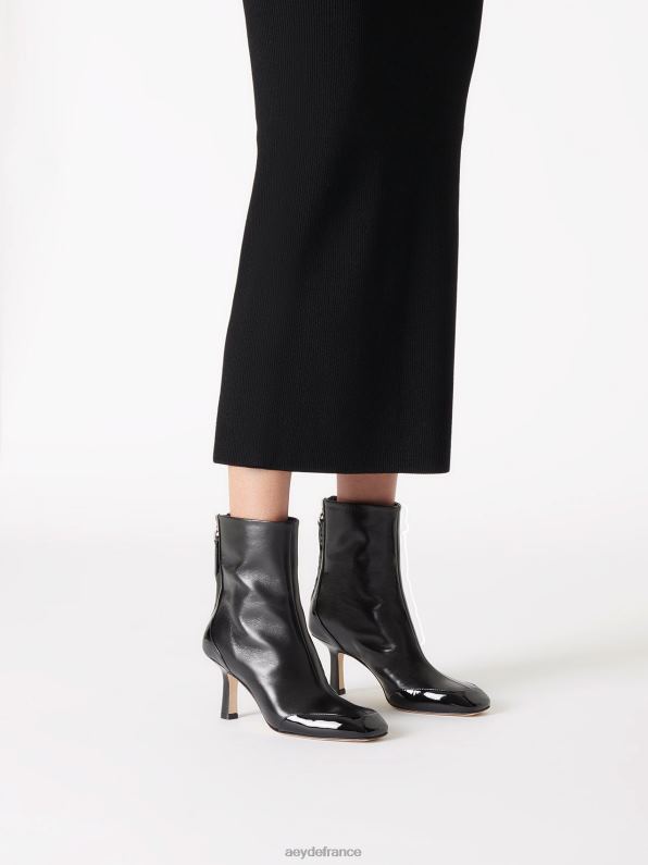 Aeyde lis nappa noir/verni R4DZ2269 chaussure