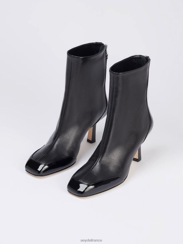 Aeyde lis nappa noir/verni R4DZ2269 chaussure