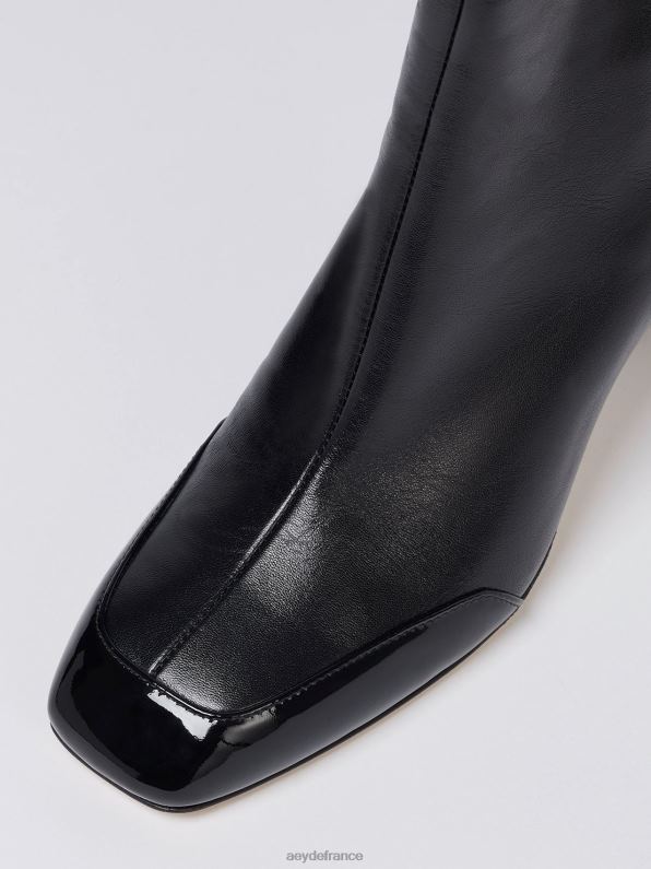 Aeyde lis nappa noir/verni R4DZ2269 chaussure