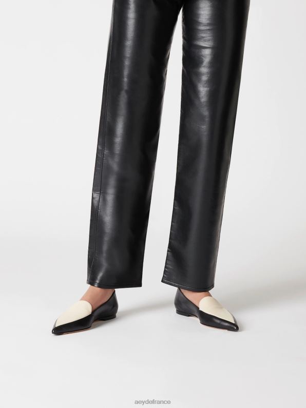 Aeyde marthe nappa noir/crème R4DZ2212 chaussure