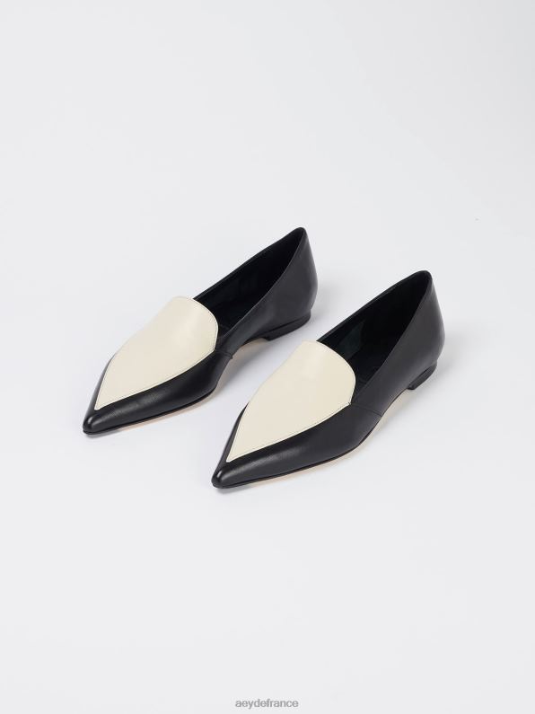 Aeyde marthe nappa noir/crème R4DZ2212 chaussure