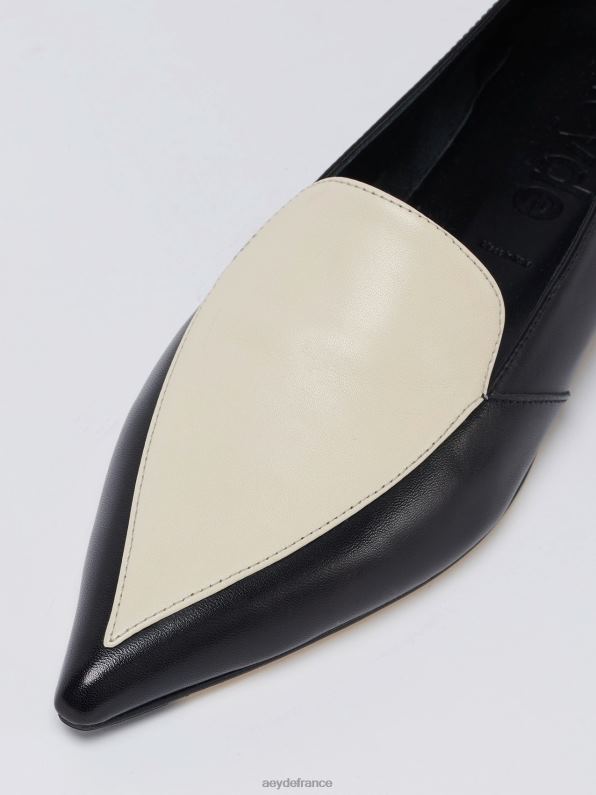 Aeyde marthe nappa noir/crème R4DZ2212 chaussure