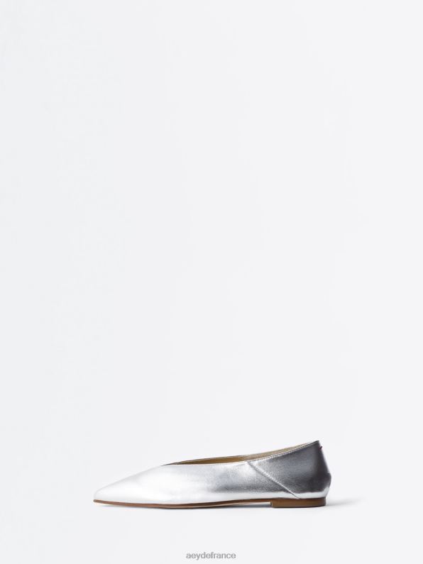 Aeyde moa nappa argenté R4DZ2217 chaussure