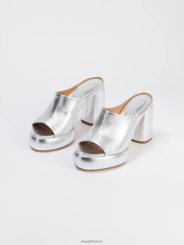 Aeyde ornelle nappa argenté R4DZ2171 chaussure