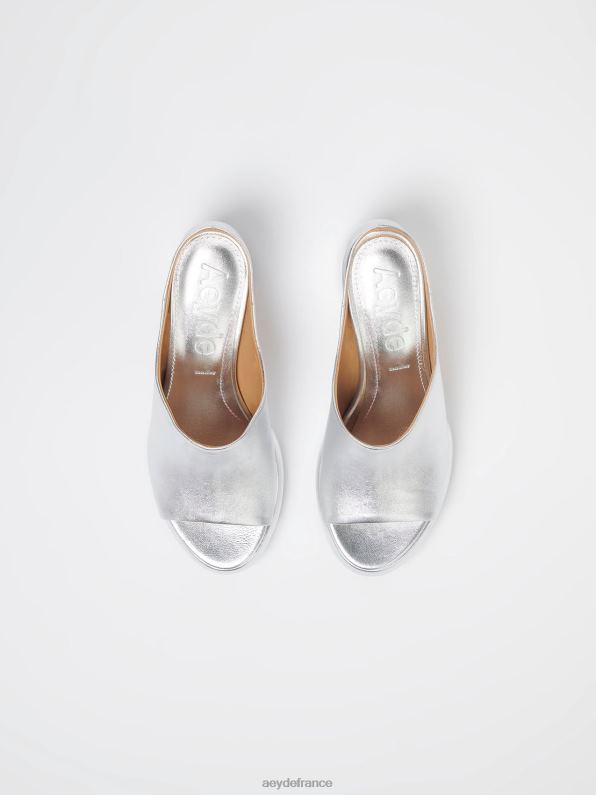 Aeyde ornelle nappa argenté R4DZ2171 chaussure