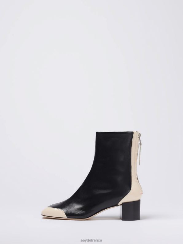 Aeyde suki noir/nappa crème/verni R4DZ275 chaussure