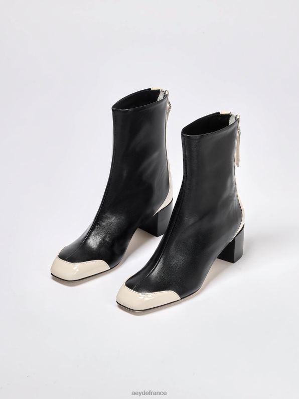 Aeyde suki noir/nappa crème/verni R4DZ275 chaussure