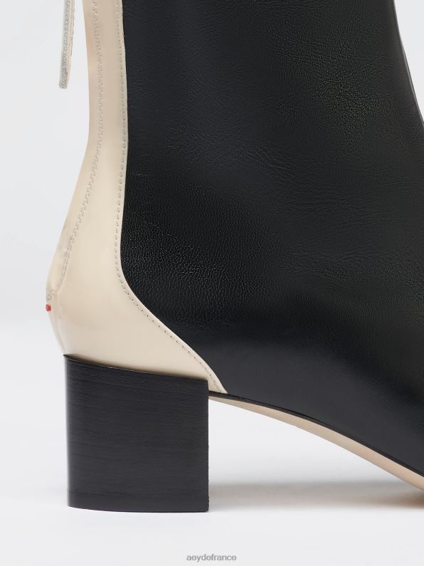 Aeyde suki noir/nappa crème/verni R4DZ275 chaussure