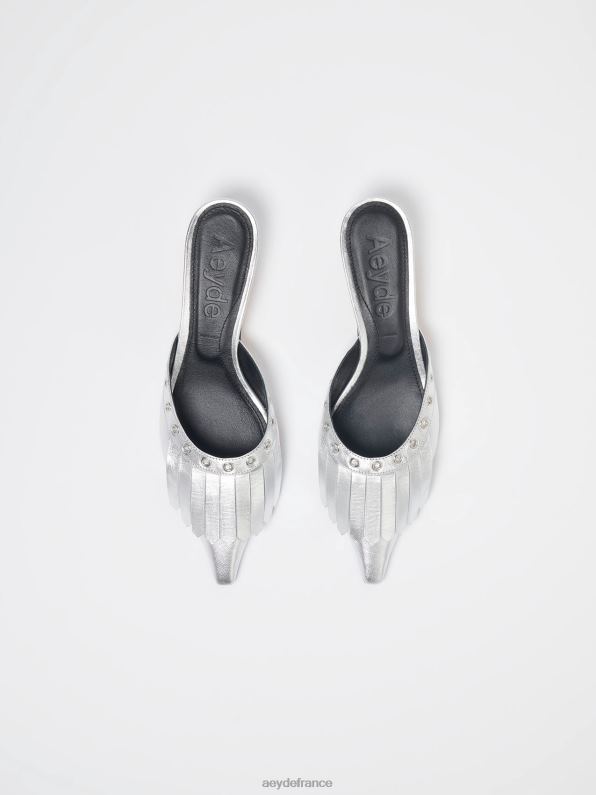 Aeyde tania nappa argenté R4DZ2100 chaussure