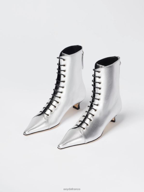 Aeyde trixi nappa argenté R4DZ2106 chaussure