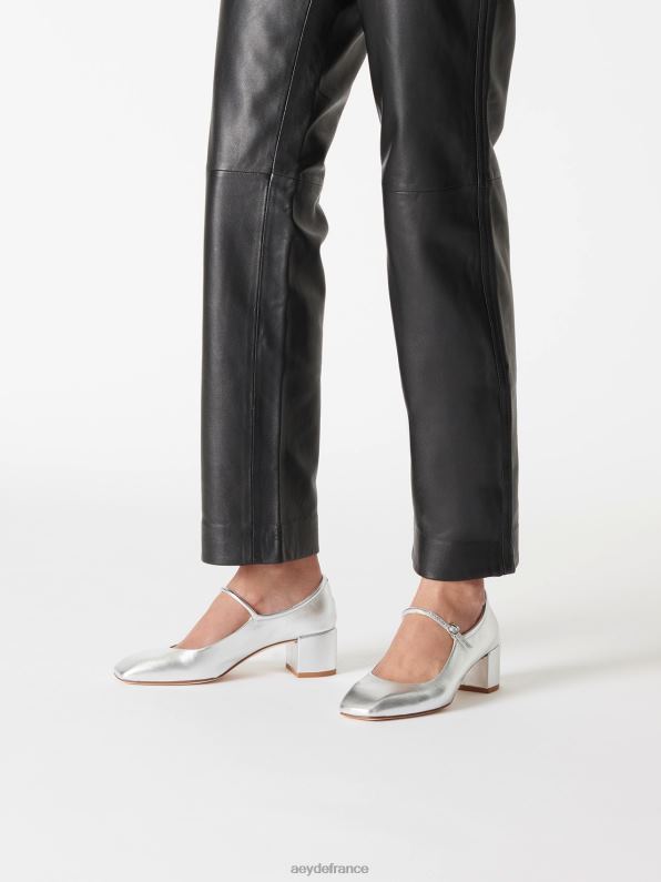 Aeyde une ligne nappa argenté R4DZ2203 chaussure