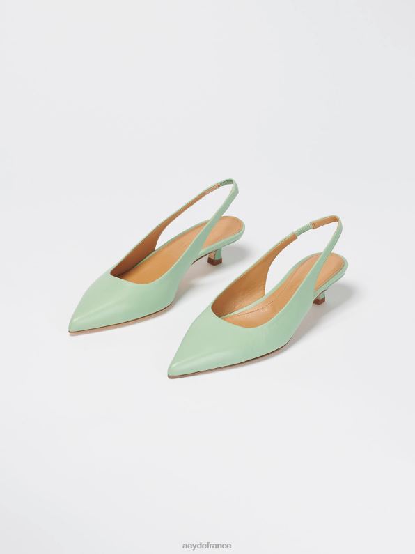 Aeyde valérie nappa à la menthe R4DZ2231 chaussure