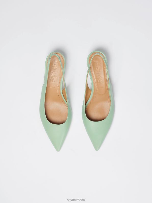 Aeyde valérie nappa à la menthe R4DZ2231 chaussure