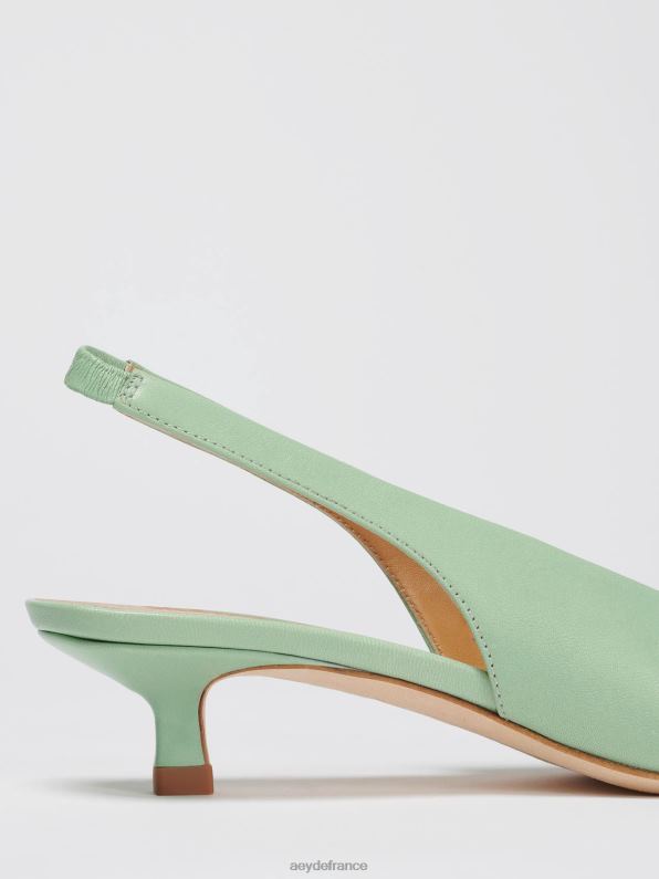 Aeyde valérie nappa à la menthe R4DZ2231 chaussure