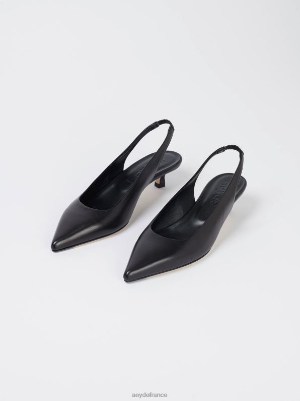 Aeyde valérie nappa noir R4DZ2228 chaussure