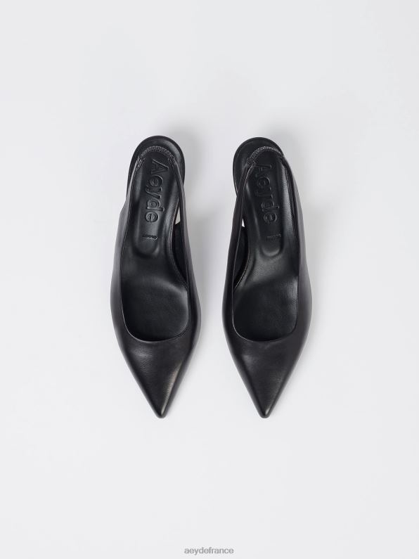 Aeyde valérie nappa noir R4DZ2228 chaussure