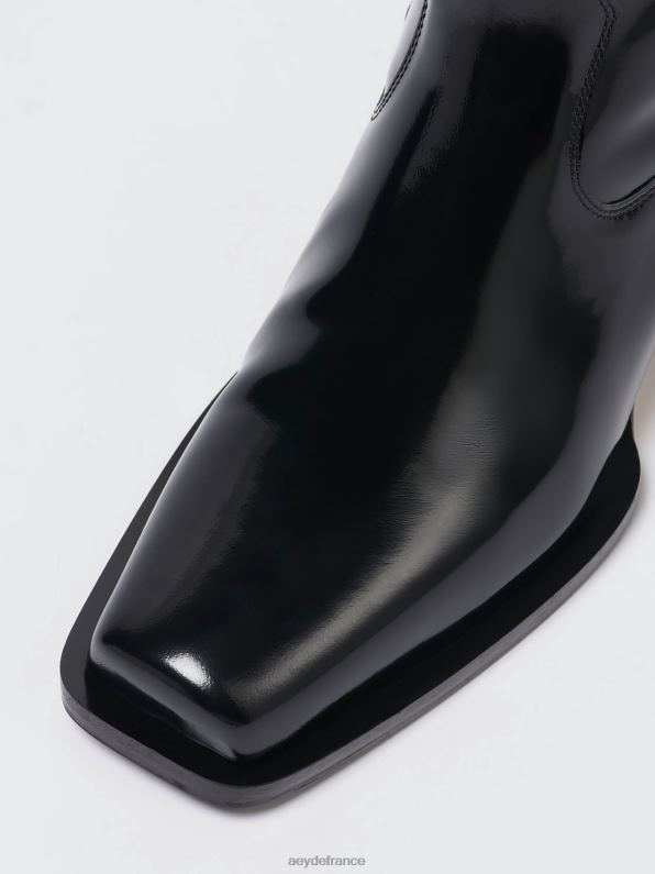 Aeyde facture poli noir R4DZ230 chaussure