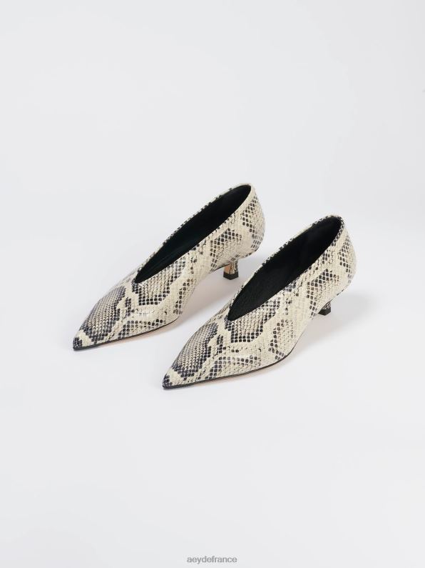 Aeyde Claire serpent crémeux R4DZ2224 chaussure