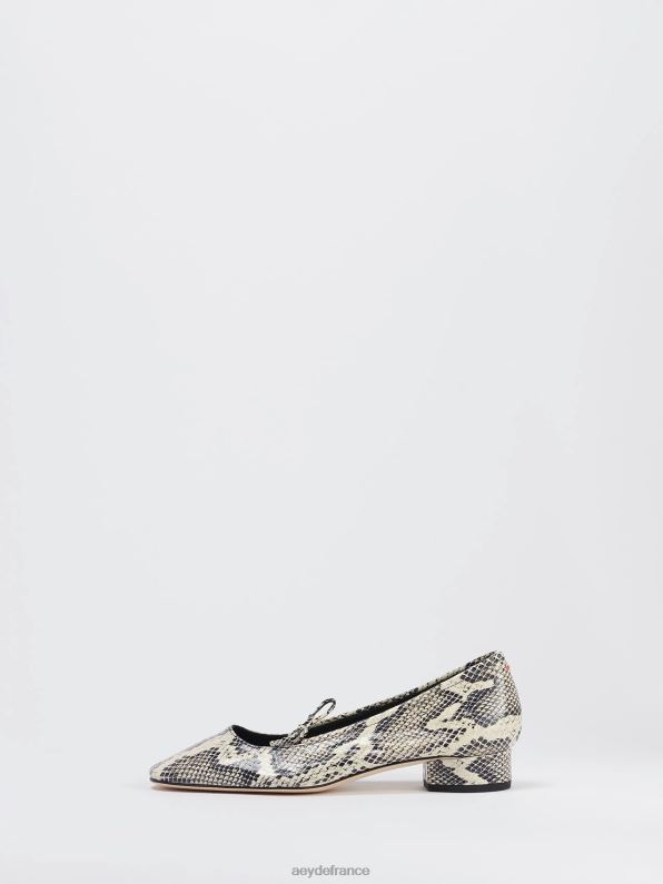 Aeyde Daria serpent crémeux R4DZ2155 chaussure