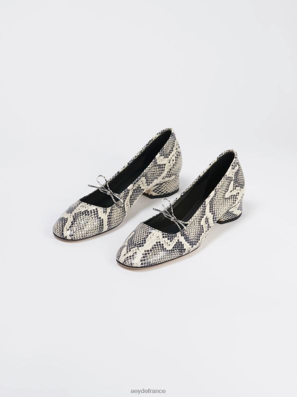 Aeyde Daria serpent crémeux R4DZ2155 chaussure