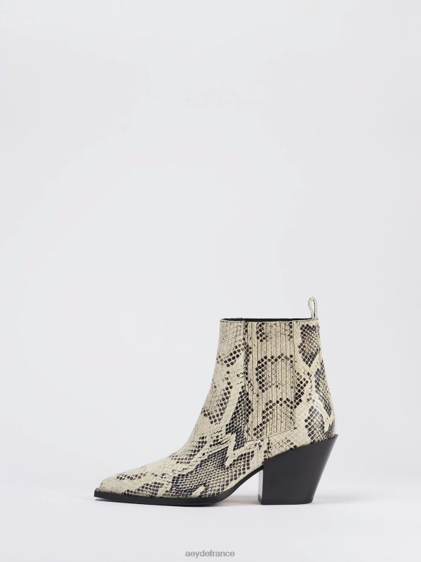 Aeyde Kate serpent crémeux R4DZ241 chaussure
