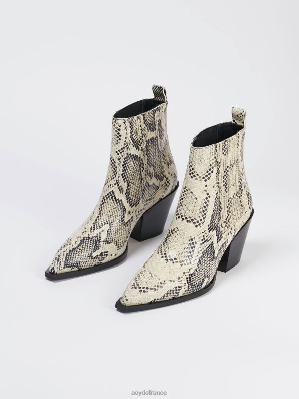 Aeyde Kate serpent crémeux R4DZ241 chaussure