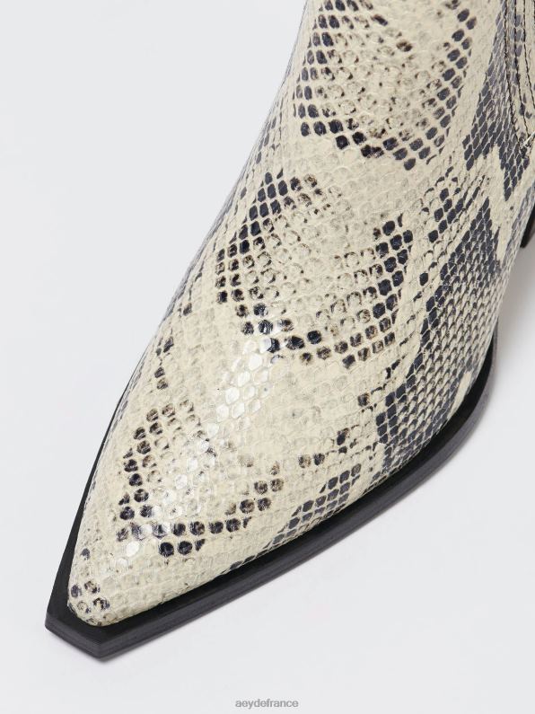 Aeyde Kate serpent crémeux R4DZ241 chaussure
